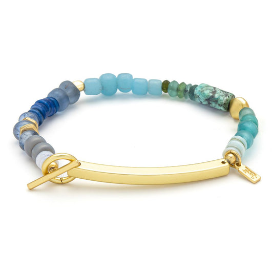 SCOUT HIDDEN MESSAGE BRACELET-BRAVE-GOLD