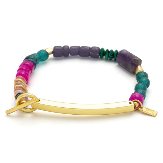 SCOUT HIDDEN MESSAGE BRACELET-STRONG AF-GOLD