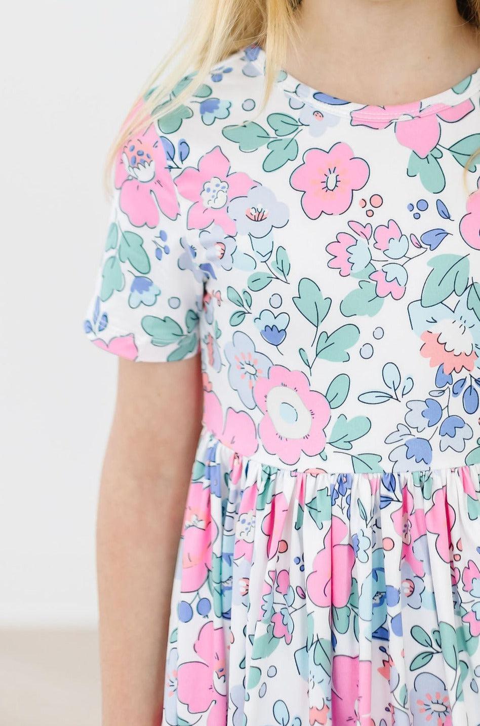MILA & ROSE  TWIRL DRESS-HYDRANGEA
