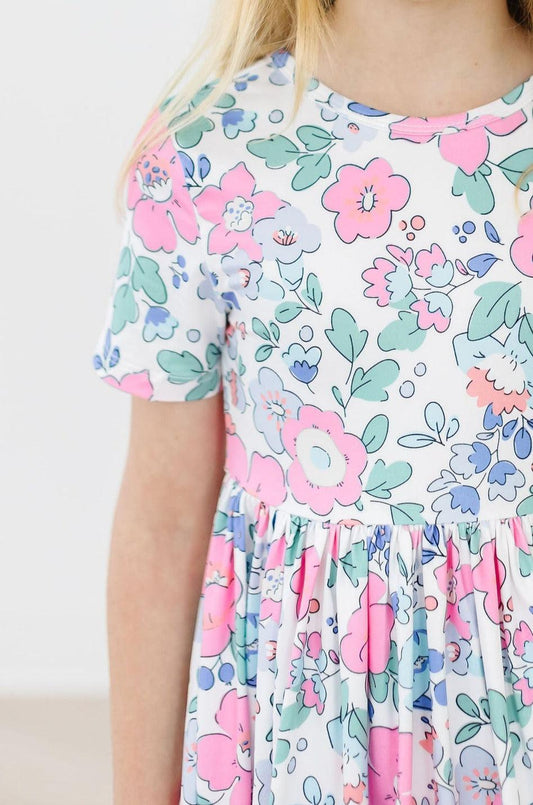 MILA & ROSE  TWIRL DRESS-HYDRANGEA