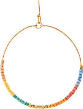 RAIN GOLD MULTI BEADED CIRCLE ER