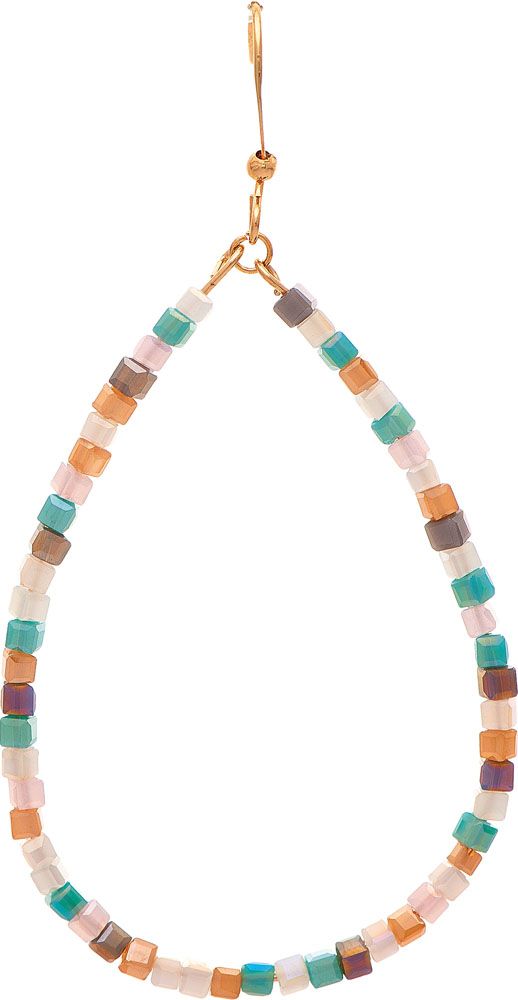 RAIN-G LIGHT MULTI BEAD TEARDROP EARRING