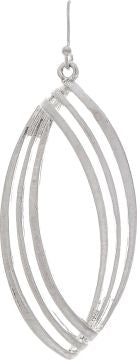 RAIN -S TWISTED WIRE ELLIPSE ER-SILVER