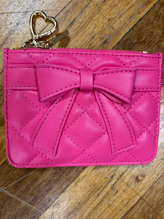 SHIRALEAH QUILTED BOW CARD CASE