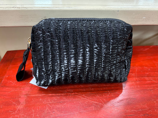 SHIRALEAH-EZRA SMALL BOXY POUCH-LOGAN ONYX