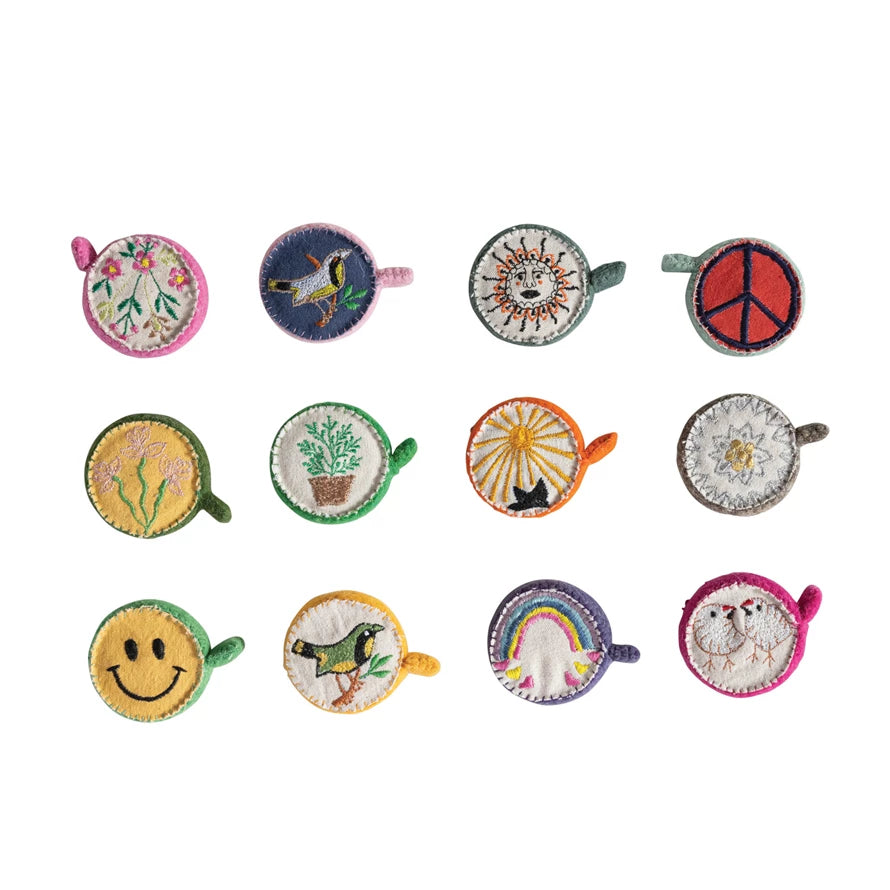 2" ROUND WOOL FELT TAPE MEASURE