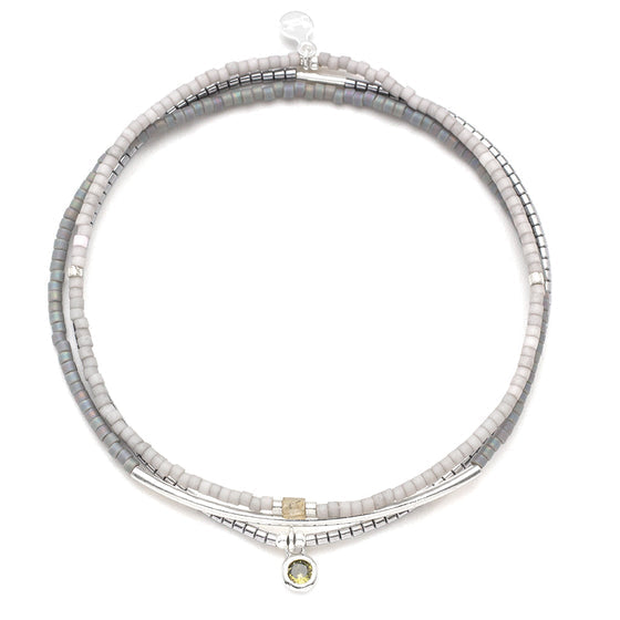 SCOUT TONAL BRACELET-FROST-SILVER