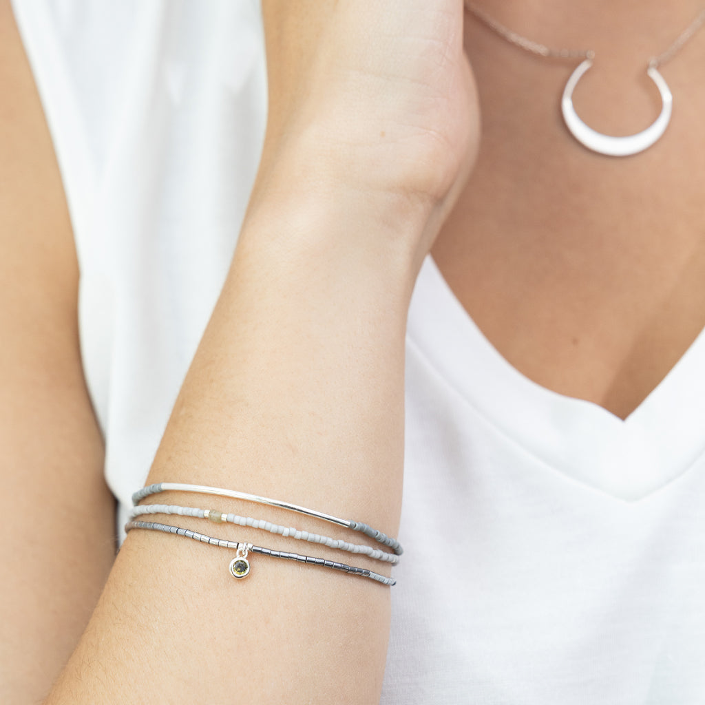 SCOUT TONAL BRACELET-FROST-SILVER