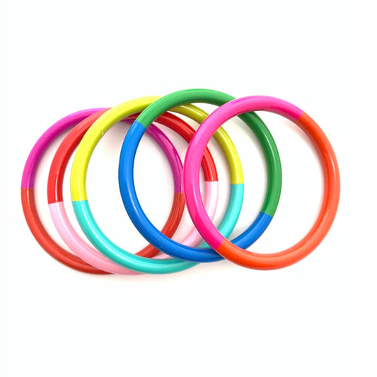 ACCESSORY JANE SET OF 5 BANGLE-COLOR BLOCK