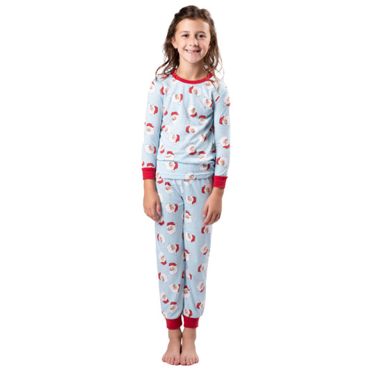 JANE MARIE CHILD SANTA PJS-MEDIUM-BLUE