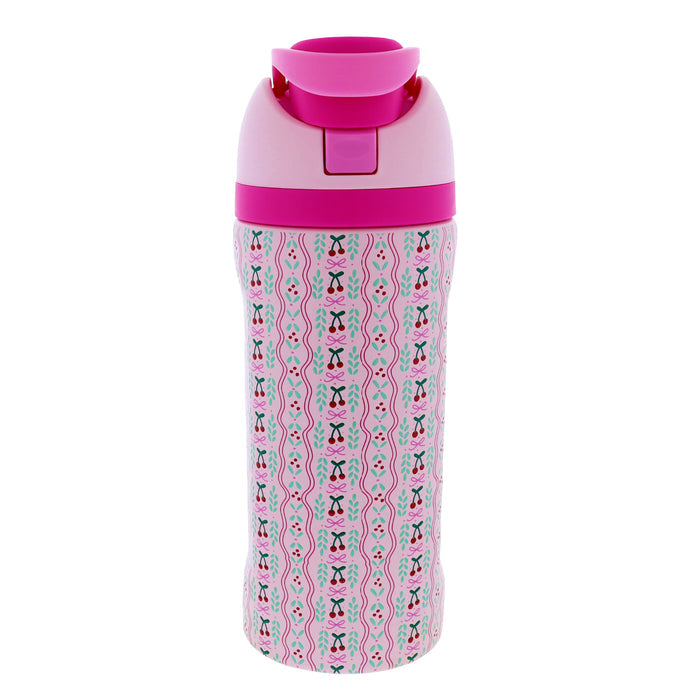 JANE MARIE  16 OZ WATER BOTTLE-PINKW/CHERRIES
