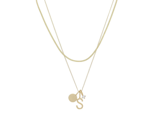 JANE MARIE DAINTY HERRINGBONE INITIAL