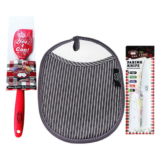 TWO LUMP SILLI MITT/KNIFE/SPAT SET-GRAY