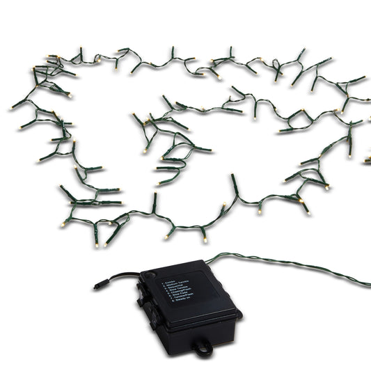 RAZ-15 FT SNAKE GARLAND LIGHT GREEN WIRE/WHITE LIG