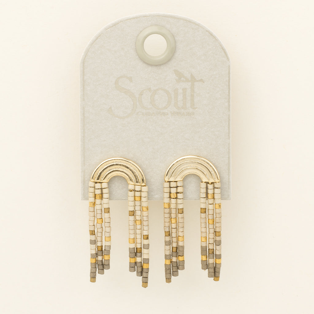 SCOUT CHROM RNBOW FRINGE -PEWTER-GOLD