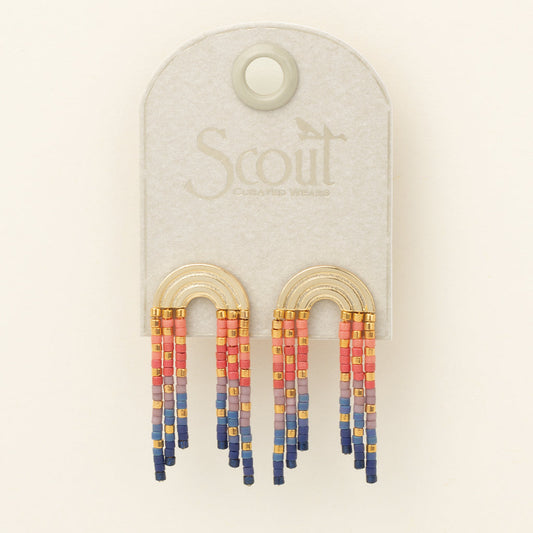 SCOUT RNBOW FRINGE EARRING-MULTI GOLD