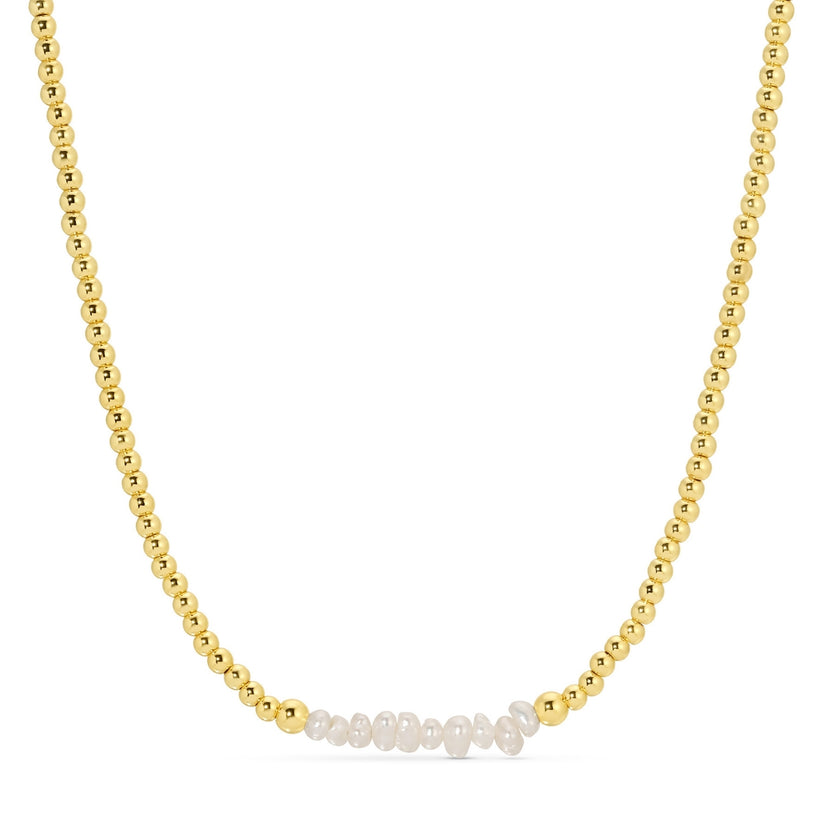 SPLENDID IRIS-3MM NECKLACE W/10 SM PEARLS