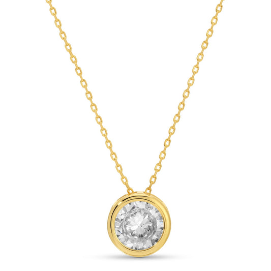 SPLENDID IRIS-NECKLACE-16" LARGE DISC LINK CHAIN-GOLD