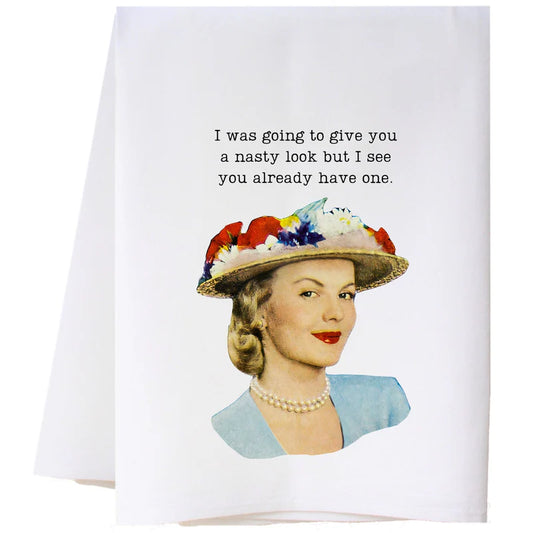 COTTON TEA TOWEL-NASTY LOOK