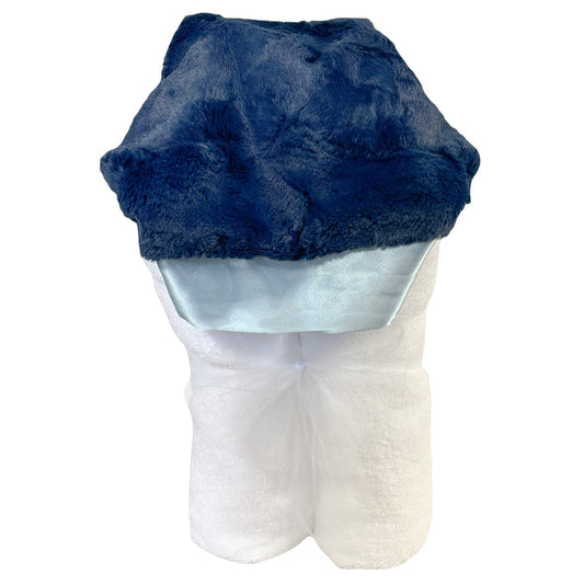 ROCKIN ROYALTY PLUSH HOODED- NAVY BABY