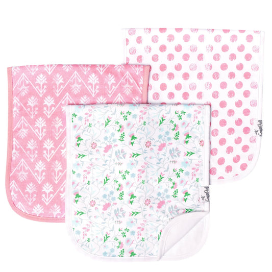 COPPER PEARL BURP BIB/CLAIRE