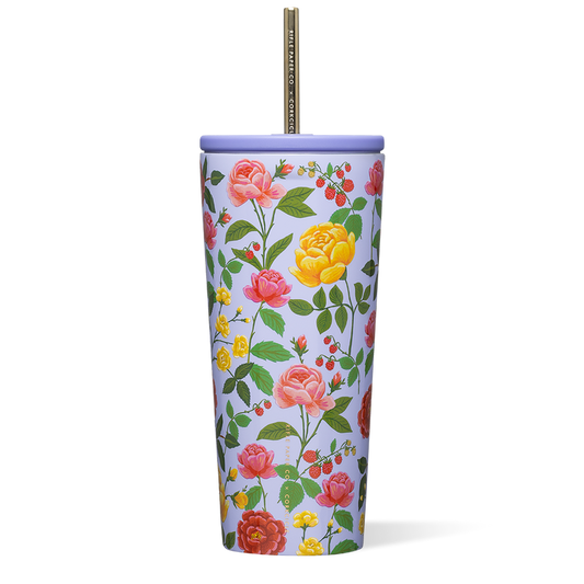 CORKCICLE COLD CUP - ROSES PURPLE 24 OZ