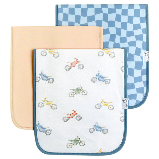 COPPER PEARL BURP CLOTH SET-RYDER