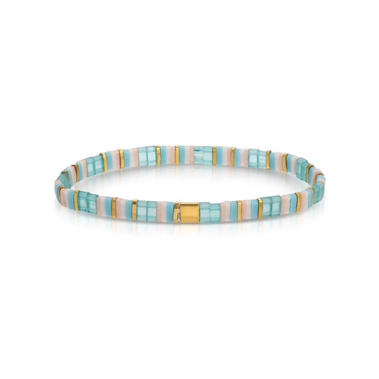 SPLENDID IRIS-MIYUKI TILA STRETCH BRACELET-BLUE/TU