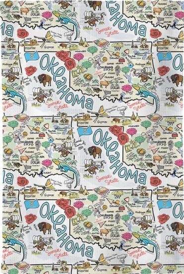 MULTI-USE OKLAHOMA TEA TOWEL