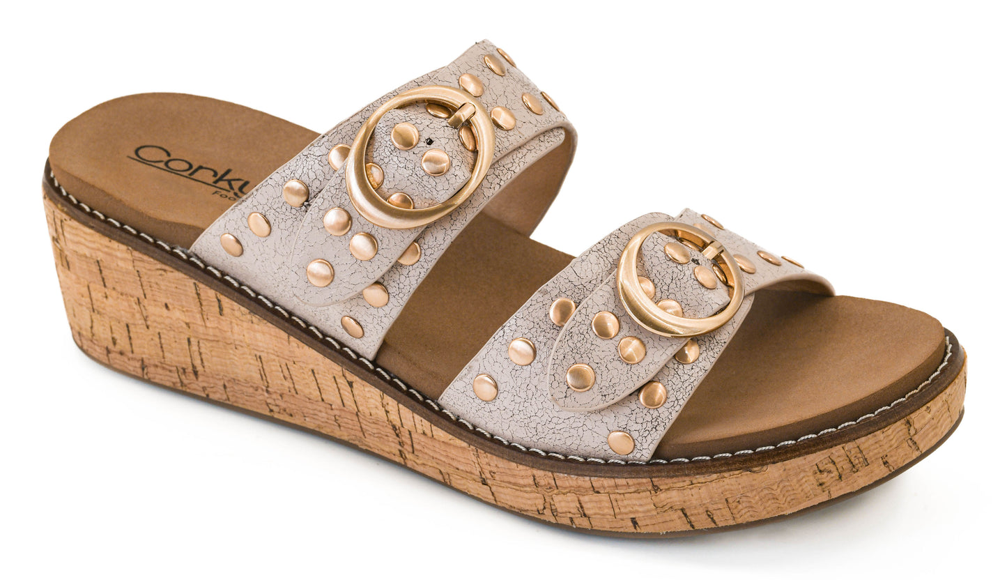 CORKYS-TOLD YOU SO CREAM CRACKLE SANDALS