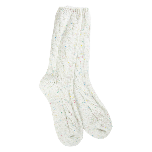 WORLDS SOFTEST SOCK-VANILLA CONFETTI