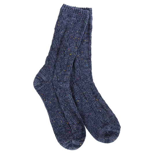 WORLDS SOFTEST SOCK-DENIM CONFETTI