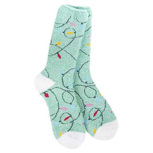 WORLDS SOFTEST SOCK-HOLIDAY LIGHTS