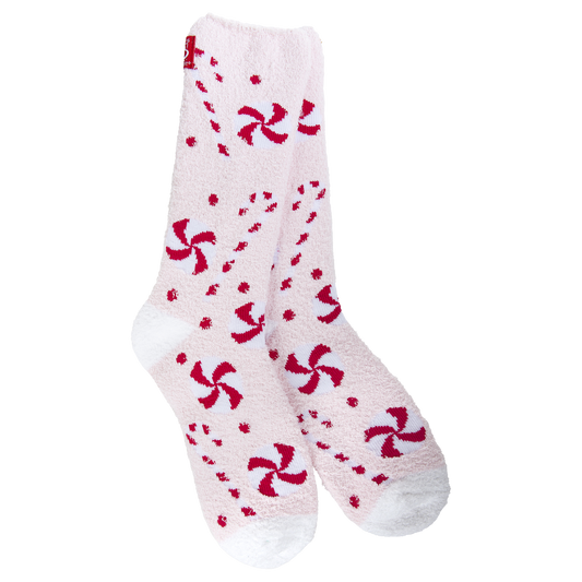 WORLDS SOFTEST SOCK-PEPPERMINT LANE