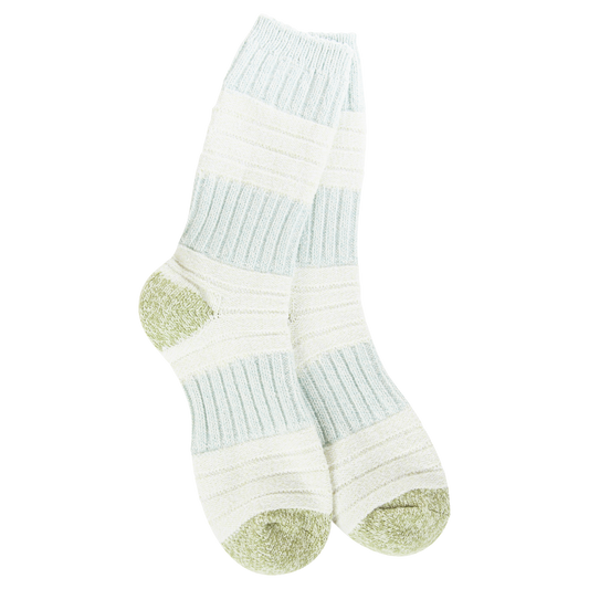 WORLDS SOFTEST SOCK-GREEN/BLUE