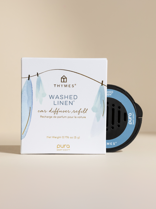 PURA CAR DIFFUSER REFILL-WASHED LINEN