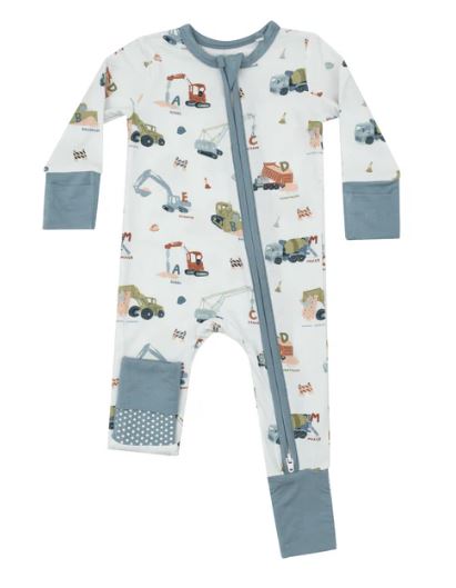 ANGEL DEAR ZIP ROMPER-CONSTRUCTION ALPHA