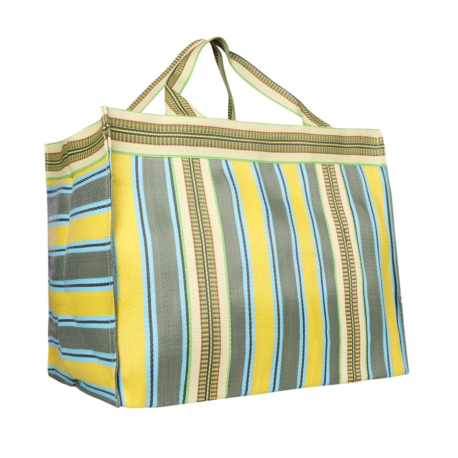 VAAN-ISLA XL TOTE PINA HAZE YEL/GRN