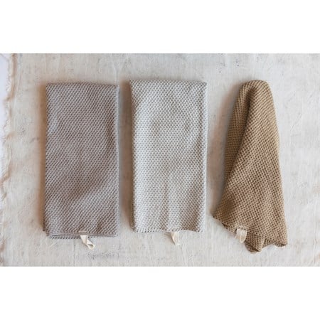 KNIT KITCHEN TOWEL W/LOOP