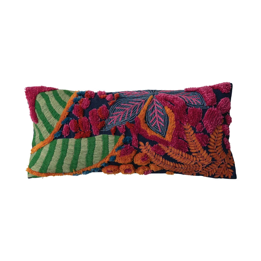 27"LX12"H \ LUMBAR BOTANICAL PILLOW