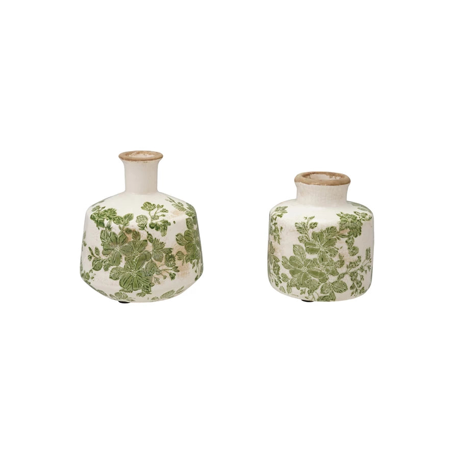 BOTANICALS GREEN VASE