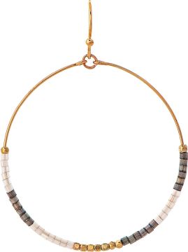 RAIN- G GY BEADED CIRCLE ER