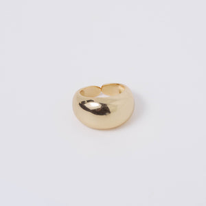 COASTAL GRIT GOLD DOME RING