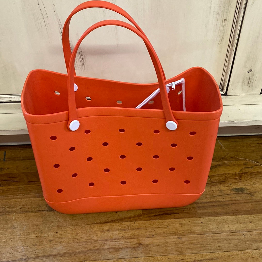 CARRYALL WASHABLE TOTE -ORANGE