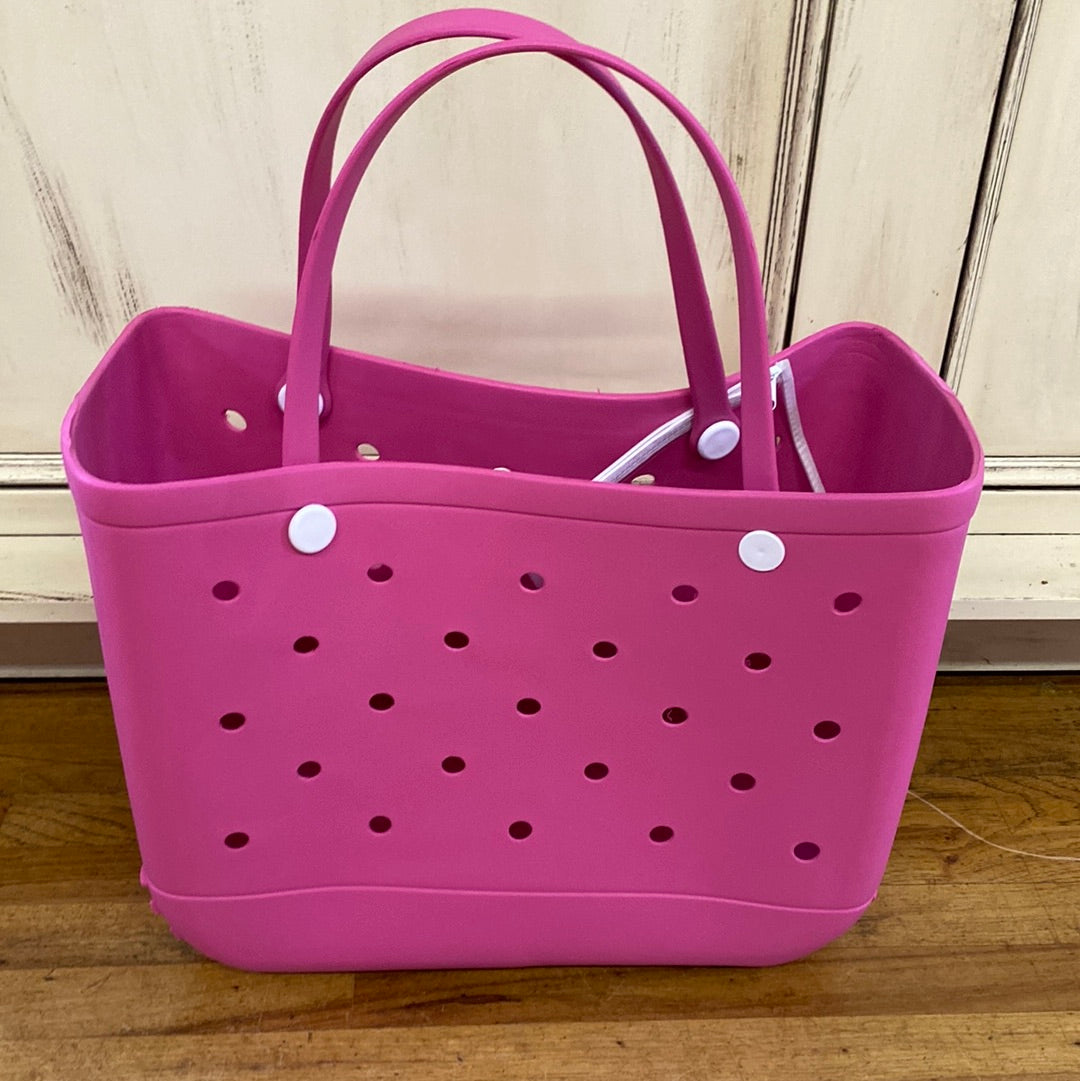CARRYALL WASHABLE TOTE -HOT PINK