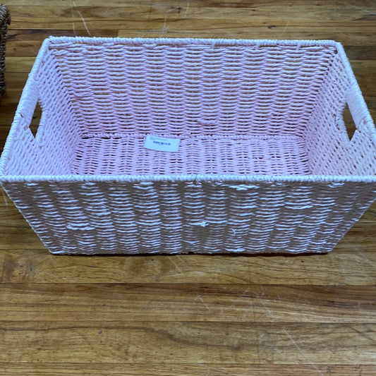 PINK WOVEN BASKET