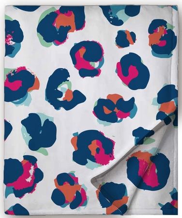 50X80 SOFT BLANKET-COLORFUL LEOPARD