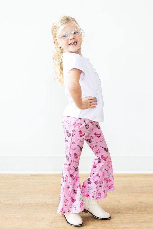 MILA & ROSE RIBBED VELVET BELLS PANTS