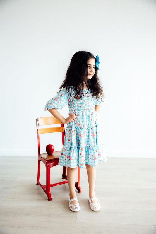 MILA & ROSE SMOCKED RUFFLE DRESS