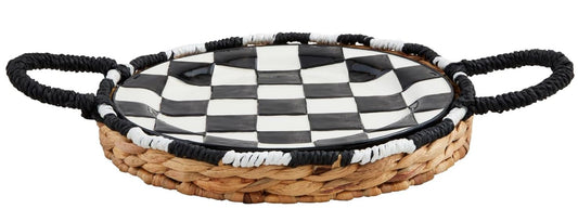 MUD PIE BISTRO WOVEN PLATTER SET